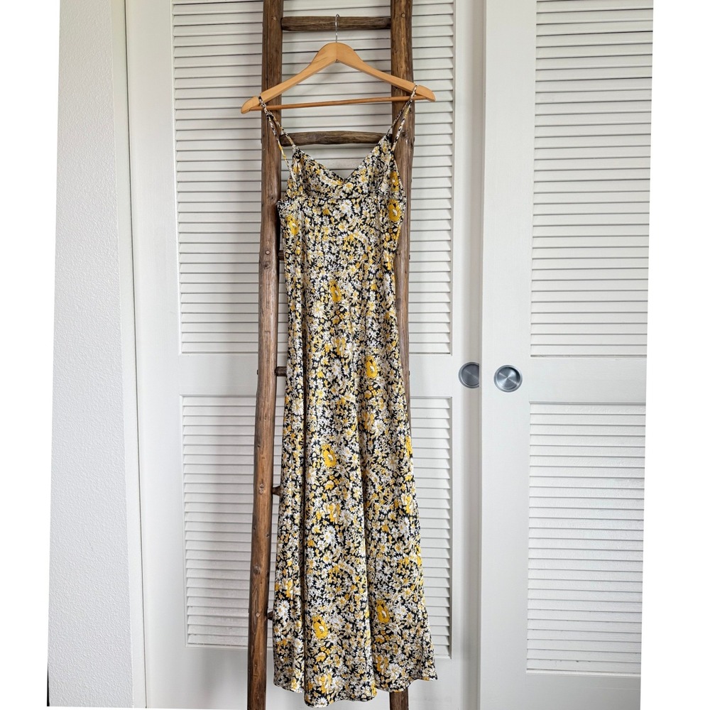 Audrey 3+1 Maxi Dress Small Black Gold Floral ADR Maxi Dress - Picture 2 of 5